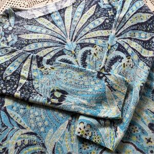 Talbots Cashmere Paisley Sweater